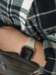 Силиконовый ремешок Sport Band для Apple Watch 41mm | 40mm | 38mm Starlight S/M фото от покупателей 14