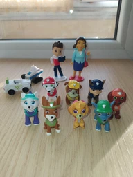 Набор фигурок Щенячий патруль Paw Patrol 12 шт. Маршал, Гонщик, Скай, Рокки, Эверест, Трек, Райдер и другие, 12 шт. фото от покупателей 2