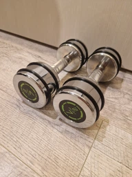 Гантель хромированная Zelart FI-2622-3 1шт 3кг фото от покупателей 3