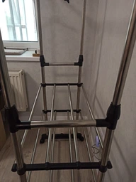 Вішалка для одягу подвійна телескопічна Double Pole фото від покупців 4