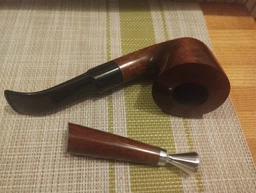Люлька для куріння KAF203 Bent Dublin із дерева груші мундштук акрил під фільтр 9 мм (Україна) фото від покупців 1