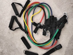 Набор трубчатых эспандеров U-Powex Home Gym 5 штук Резиновые жгуты для фитнеса чехол 2601264201 фото от покупателей 4