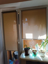 Ролета тканинна DECOLUX 196x160 LEN Какао вал 25 фото від покупців 2