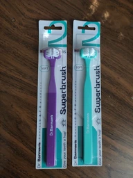 Зубна щітка Dr. Barmans Superbrush Compact Тристороння М'яка Синя (8.111/1) фото від покупців 1