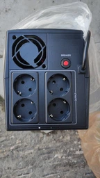 Джерело безперебійного живлення NJOY Keen 600 (UPLI-LI060KU-CG01B) Lin.int., AVR, 2 x евро, USB, пластик
