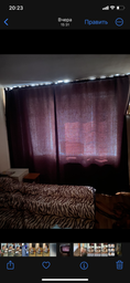Комплект готовых штор Блэкаут Лен 150x260 см 2 шт Коричневые (696) фото от покупателей 10
