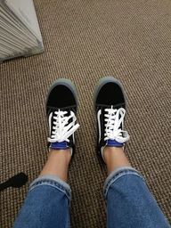 Женские кеды кожаные низкие Vans VN0005UFY611 38 (6US) 24 см Черные (197063320388)