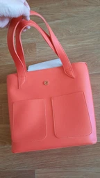 Сумка тоут женская из экокожи коралловая Betty Pretty 868KORAL фото от покупателей 3