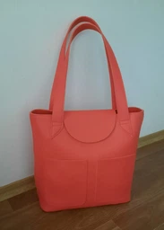 Сумка тоут женская из экокожи коралловая Betty Pretty 868KORAL