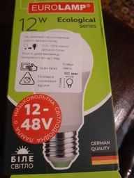 Лампочка Eurolamp LED ECO A60 12W E27 4000K 12-48V (LED-A60-12274(12-48V))