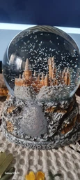 Новорічний декор Wizarding World Снігова куля Гоґвортс Гаррі Поттер 13см Сірий 3 фото от покупателей 1