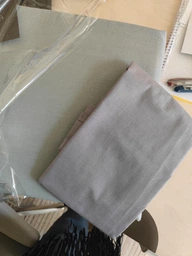 Наволочка MirSon Бязь Premium 16-5703 Light Gray 40х40 см (2200001709607) фото від покупців 4