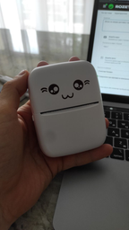 Детский термопринтер A-Toys Printer Kity-01 Bluetooth с термопечатью фотографий, текста со смартфона Бело-голубой фото от покупателей 1