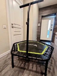 Батут для занятий фитнесом с ручкой FunFit 127 см Green фото от покупателей 17