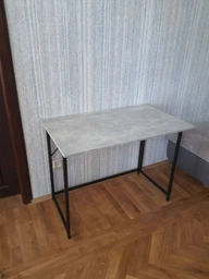 Стіл розкладний Моріс Ferrum-decor 750x1000x600 Чорний метал ДСП Кашемір 16 мм (MORI1013)