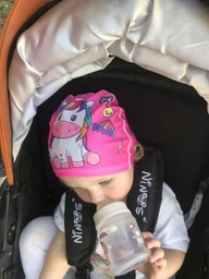 Тканевая шапочка для плавания для детей от 0.7-3 лет, универсальная розового цвета CP-13 A_1 №6