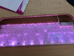 Клавиатура Yelandar AN-T20 проводная USB мембранная с подсветкой RGB White фото от покупателей 5