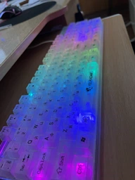 Клавиатура Yelandar AN-T20 проводная USB мембранная с подсветкой RGB White фото от покупателей 4