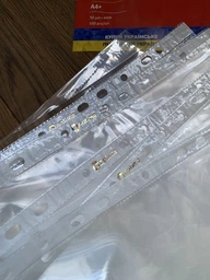Набор файлов-карманов Optima Premium А4 (A4+) 50 мкм глянцевый Прозрачный 100 шт (О35103)
