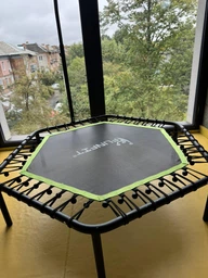 Батут для занятий фитнесом с ручкой FunFit 127 см Green фото от покупателей 8