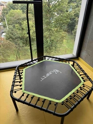 Батут для занятий фитнесом с ручкой FunFit 127 см Green фото от покупателей 7
