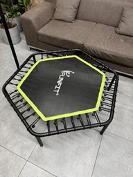 Батут для занятий фитнесом с ручкой FunFit 127 см Green фото от покупателей 6