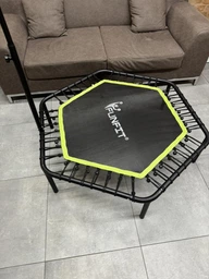 Батут для занятий фитнесом с ручкой FunFit 127 см Green фото от покупателей 5