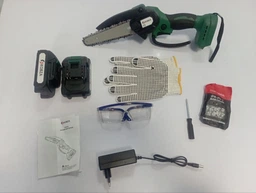 Акумуляторна електропила KOBZA Chain Saw 21В з двома батареями (ланцюгова міні-пила в кейсе) фото від покупців 3