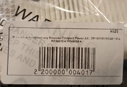Комплект фильтры для пылесоса Rowenta zr904301 RO2913EA RO2932EA RO2957EA фото от покупателей 13