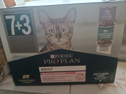 Вологий корм для вибагливих котів з чутливим травленням Purina Pro Plan Delicate Digestion Пуріна Проплан з індичкою та білою рибою у підливці пауч 85 г 7+3 шт в подарунок (8445290855817) фото від покупців 2