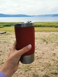 Термокружка Tefal Travel Mug Classic 0.5 л Синяя (N2022110) фото от покупателей 16