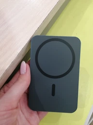 Power Bank Gelius Nexus Magnetic Wireless Charge 15W GP-PBW100i 5000mAh (Черный / Синий) фото от покупателей 4