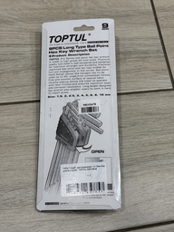 Набор ключей шестигранных Toptul Г-образных длинных с шаром 1.5-10 мм 9 предметов (GAAL0916) (GSN-09LB) фото от покупателей 1