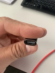 Перехідник адаптер Hoco UA5 з Type-C на USB (3A, OTG, для комп'ютера, ноутбука, макбука, телефону, Type-C, тайпси) - Чорний