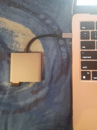 Переходник Type-C на HDMI USB 3.0, адаптер для MacBook Apple Samsung Asus HP Type-С USB-хаб 4K (TypeC-HUB-3in1-SL) Dark Grey фото от покупателей 11