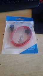 Кабель Vention SATA 3.0 7pin F/F 0.5 м R-конектор Чорно-червоний (KDDRD) фото від покупців 1
