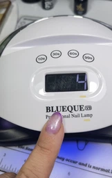 UV/LED шеллак лампа для маникюра SUN BQ V9 на 168 Ватт розовая фото от покупателей 6