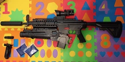 Детский Игрушечный Автомат на Орбизах HK416, Гель Бластер + Глушитель + Оптика + 30 000 орбиз в подарок фото от покупателей 3