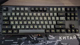 Механічна бездротова (Bluetooth +2.4G) з HOT SWAP клавіатура AKKO 5087B Plus Black & Gold 87Key, CS Silver, УКР/АНГЛ, RGB, Чорний фото від покупців 4