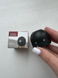 Вакуумная пробка для шампанского Semi Champagne Stopper, Black фото от покупателей 2