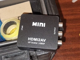 Конвертер AV2HDMI перехідник RCA тюльпан на HDMI upscaler FullHD Black