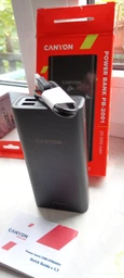 Портативная батарея Canyon PB-2001 Power bank Li-Pol Input 5V/2A Output 5V/2.1A(Max) 20000mAh Black фото от покупателей 2