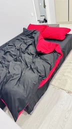 Комплект постільної білизни Moon&Star Бязь Gold Люкс «Cherry Black» двоспальний 175х210 наволочки 4х50х70 (MS-820003158) фото від покупців 2