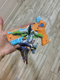 Детский игрушечный пистолет катапульта запускающий самолетики Eys Toys Air Battle K 5000 Бирюзовый