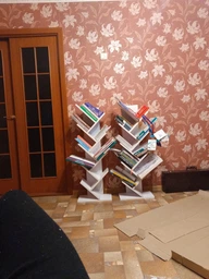 Книжкова підлогова полиця ЛДСП 40х110х21.6 см Сонома фото від покупців 17