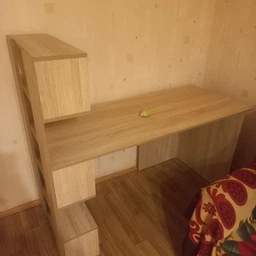 Стол компьютерный с полочками слева RedWood Ванкувер Ш1416*В1226*Г600 Дуб сонома RLST24sonoma