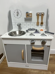 Детская кухня из дерева с аксессуарами Viga Toys PolarB Серая (6971608440496) фото от покупателей 7