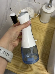 Ирригатор полости рта H2Ofloss HF-6 black, 12 насадок для чистки зубов 300мл портативный водонепроницаемый