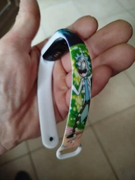 Силіконовий ремінець для фітнес-трекера Xiaomi Mi Band 5/6/7, RM, Різнокольоровий, з дизайнерським принтом, для фітнес-браслета, з регулятором довжини, для повсякденного використання, ArmorStandart (ARM59272)
