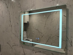 Зеркало Kroner KRP Spiegel HR2 - 7050 с LED-подсветкой и антизапотеванием фото от покупателей 3
